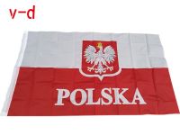 Xvggdg ค่าสถานะธงโพลีเอสเตอร์ Poland 5*3 Ft 150*90 Cm คุณภาพสูงแบนเนอร์