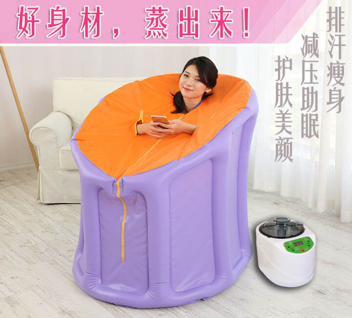 Folding sauna box home sauna room whole body detoxification steam