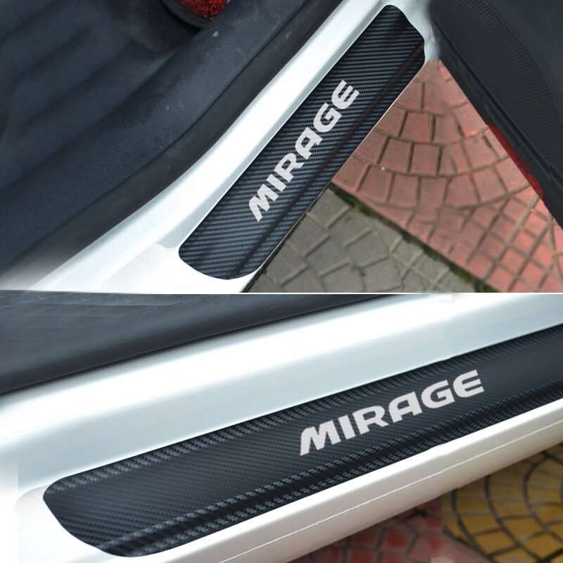 Automotive for Mitsubishi Mirage Door Sill Protector Reflective 4D