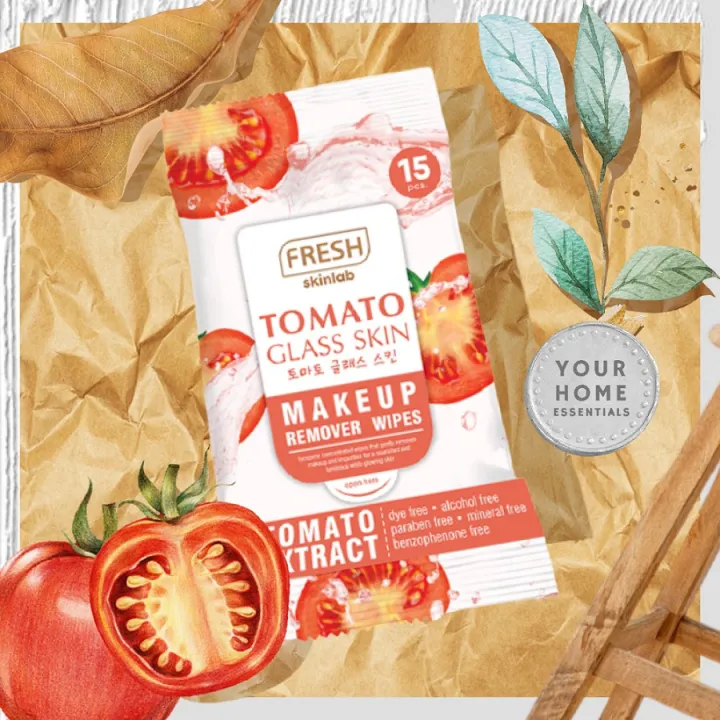 FRESH TOMATO GLASS SKIN MAKE UP WIPES REMOVER Lazada PH