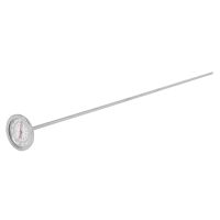 Long Stem Compost Soil - Fast Response Stainless Steel 20 Inch - Measuring Probe - Fahrenheit and Celsius