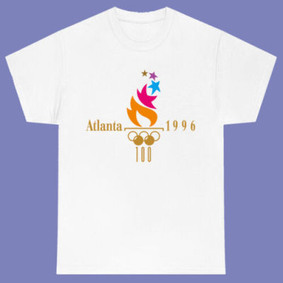 Olympic Atlanta Logo Mens White Tshirt Size S3Xl