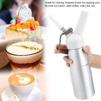 เครื่องจ่ายครีมขนาด 500 มล. Foamer Portable Whipper 500mL Whipped Cream Dispenser Foamer Portable Cream Whipper for Coffee Desserts Cream Frother Cream Creamer Spray สเปรย์ไอศกรีมครีมเครื่องพ่น