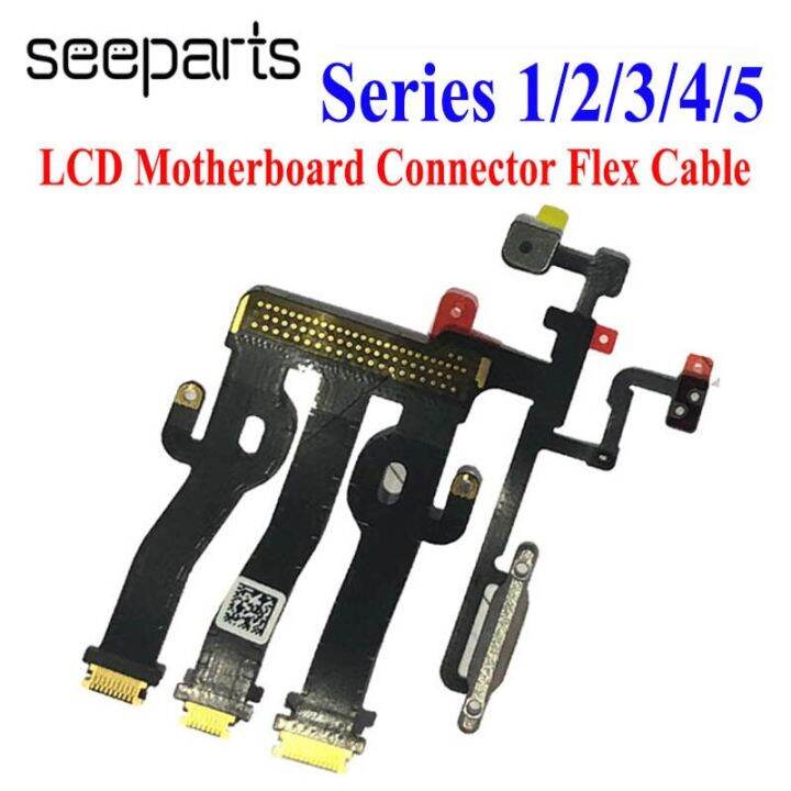 ขั้วต่อเมนบอร์ดจอแสดงผล-lcd-แบบสัมผัสหน้าจอ1ชิ้นชุดนาฬิกาสายสำหรับแอปเปิลอ่อน1-2-3-4-5-38มม-42มม-40มม-44มม