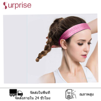 Anti-slip Fitness Headband Breathable Sweat Absorbent Hair Band ยืดหยุ่นกีฬาคาดศีรษะระบายอากาศออกกำลังกายโยคะขี่จักรยานวิ่งยิมผมวง แดงกุหลาบ Rose Red