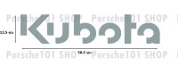 สติ๊กเกอร์ติดรถเกียวข้าวคูโบต้า  อักษรคูโบต้า สติ๊กเกอร์คูโบต้า สติ๊กเกอร์ kubota 1 แผ่น