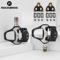 ROCKBROS SPD-SLขี่จักรยานจักรยานท้องถนนSelf-Lockingที่เหยียบน้ำหนักเบาอะลูมินัมอัลลอย2ปิดผนึกที่ปั่นจักรยานส่วนจักรยานส่งฟรีของขวัญ