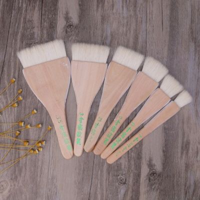 Six Sizes Goat Hair Handle Art Supplies Watercolor Acrylic Wood Oil Paint Brush for painting art Supplies Paint Tools Accessories