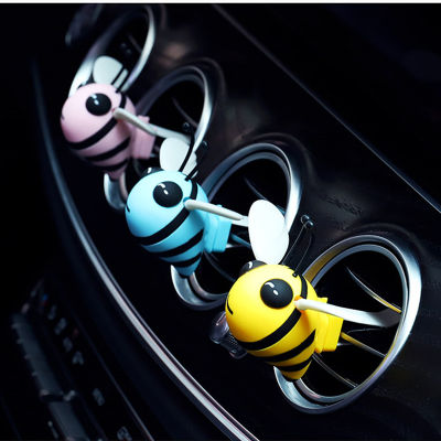 น่ารัก Bee Car Air Freshener น้ำหอมอัตโนมัติ Diffuser Air Vent คลิปการ์ตูน Little Bee ตกแต่งรถยนต์อุปกรณ์ตกแต่งภายใน-dliqnzmdjasfg