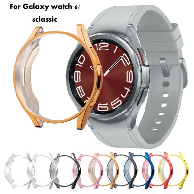 เคสป้องกัน TPU แบบคลาสสิกสำหรับนาฬิกา Samsung Galaxy 6 5 4,กันชน,40มม.,44มม.,45มม.,47มม.,43มม.,5โปร,4