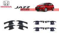 Honda Jazz 2014-2019 เบ้ามือจับประตู สีดำด้าน/ชุบโครเมี่ยม