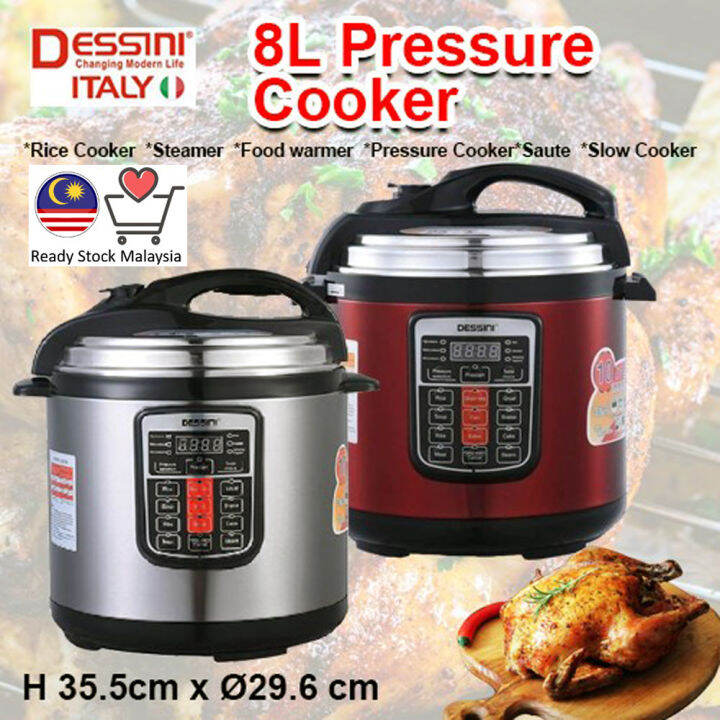 8L Dessini Original Pressure Cooker Rice Cooker DS399 Lazada