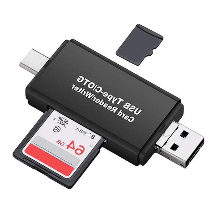 เครื่องอ่านการ์ด-sd-แบบพกพา3-in-1-otg-card-reader-usb-2-0-type-c-micro-usb-adapter-เครื่องอ่านการ์ดหน่วยความจำสำหรับ-sd-micro-sd-sdxc-sdhc