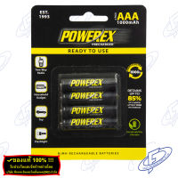 ถ่านชาร์จ Powerex Precharged AAA 1000 mAh แพ็ค 4 ก้อน (ของแท้ 100% ประกันศูนย์ไทย เคลมได้)