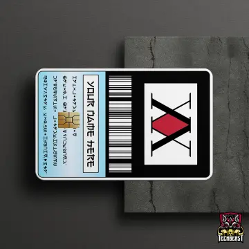 Hunter x License card cover | Credit Card Skin | Credit Card Sticker