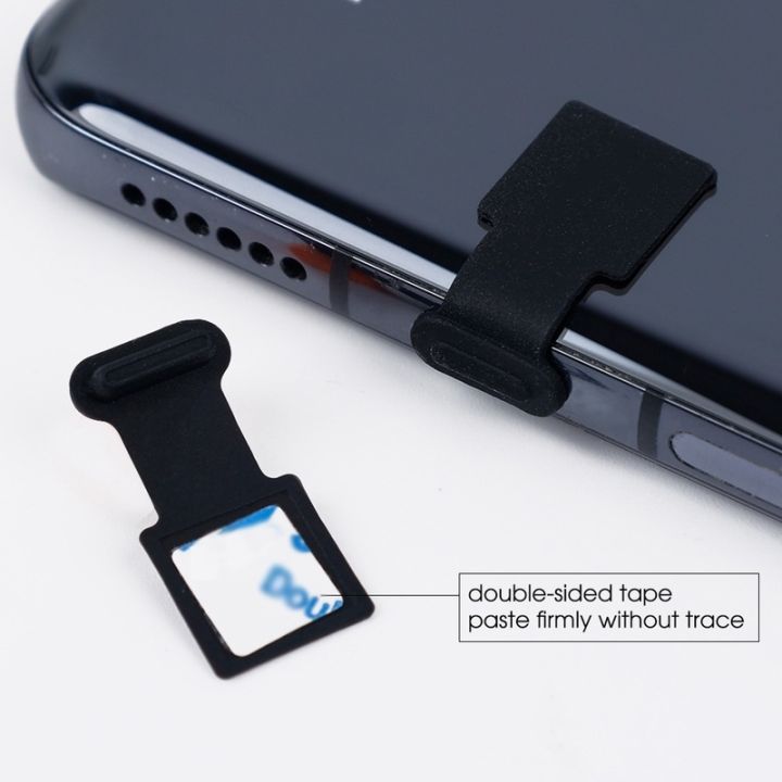 reusable-mobile-phone-anti-dust-plug-mirco-usb-type-c-charging-port-silicone-dustproof-cover-stopper-for-android-smartphone
