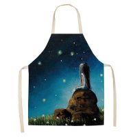 Warm color landscape pattern cooking accessories kitchen accessories baking accessories aprons for women Apron for kitchen Apron Aprons