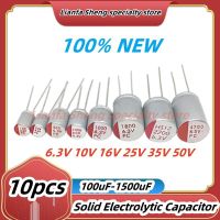 10pcs New DIP Solid Electrolytic Capacitor Super Low ESR 6.3V 16V 25V 35V 50V 100UF 270UF 470UF 220 330 560 680 UF 820UF 1000UFS Electrical Circuitry