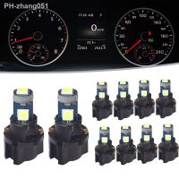 10pcs T5 Car Auto 3smd 3030 Wedge LED Light Bulb Lamp Dash Board Instrument White Pink Ice Blue Red Yellow Green Car Accessories