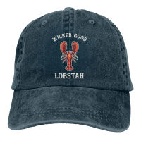 【Vintage cowboy hat】 Hot Sales Adjustable Hat Boston Accent Seafood Lobster Wicked Good Lobstah Unit Age Reduction Cotton Caps 8785