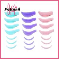 PETINAIL อุปกรณ์แต่งหน้าอุปกรณ์เสริมสำหรับต่อขนตาเจริญเติบโตขนตาอุปกรณ์เสริมการต่อขนตาอุปกรณ์ป้องกันแผ่นซับขนตาซิลิโคน7คู่อุปกรณ์ที่ดัดขนตาขนตา