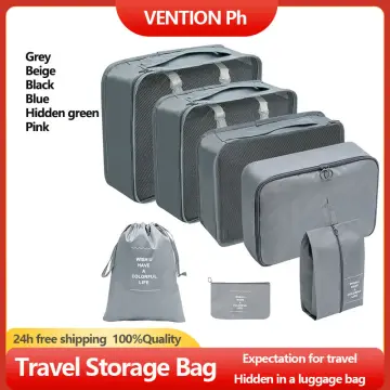 7pcs Waterproof Travel Storage Bags Clothes Packing Cube Luggage Organizer Pouch