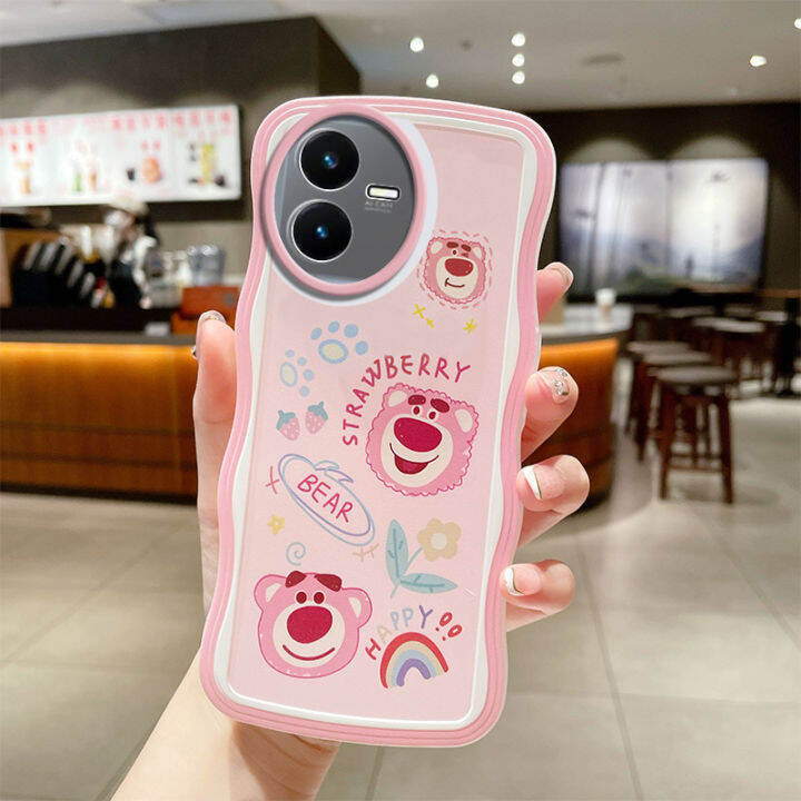 เคสคลังสินค้าพร้อมสำหรับ-vivo-s15-pro-เคสมือถือ-vivo-s15pro-น่ารักเคส-tpu-นิ่มลายการ์ตูนลายคลื่นกรอบใส