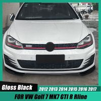 สำหรับ Volkswagen Golf 7 MK7 GTI R Rline ABS กันชนหน้าอุปกรณ์ป้องกันสปอยเลอร์ติดขอบตัวรถ2012-2017