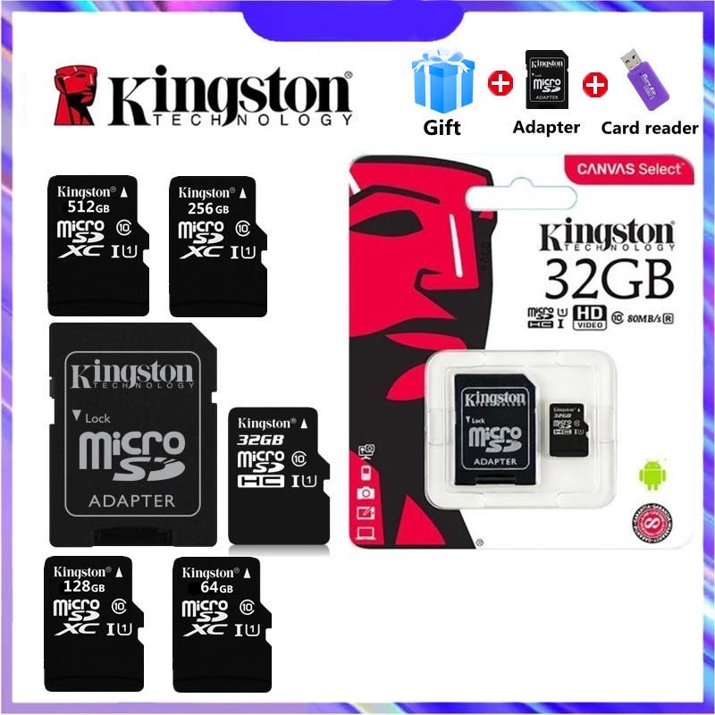Memory Card Kingston Micro SD Card SDHC SDXC TF Class 10 32GB 64GB 128GB 256GB 