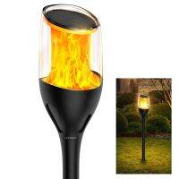 Solar Light Pathway Outdoor Flickering Mashaal Flame Torch Garden P Lawn Lamp