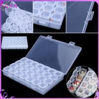 GAN ใหม่ พลาสติก ชัดเจน เล็บ Rhinestones Organizer เคสลูกปัด กล่องเก็บของ เครื่องประดับ