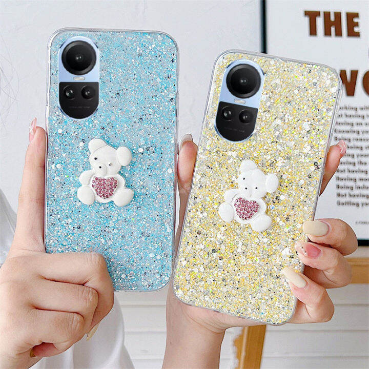 เคสแฟชั่นวิบวับสำหรับ-oppo-reno-10-5g-เคสโทรศัพท์มือถือแบบนิ่มซิลิโคนใส-oppo-reno-10-reno-10-pro-reno-10-pro-2023เคสหลังกันกระแทก-oppo-reno-10pro-บวก5g