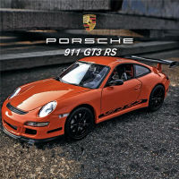 Welly 1:24ปอร์เช่911 GT3อาร์เอสล้อแม็กติดตามรถสปอร์ตรุ่น D Iecast โลหะของเล่นรถแข่งรุ่นจำลองสูงคอลเลกชันเด็กของขวัญ