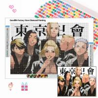 5D DIY Diamond Painting Anime Tokyo Revengers Picture of Rhinestones Full Drill Mosaic Embroidery Cross Stitch Kits Home Decor