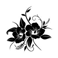 【cw】 Tender and Beautiful In Full Bloom Flower Design Car Sticker Automobiles Motorcycles Exterior Accssories Vinyl Decals