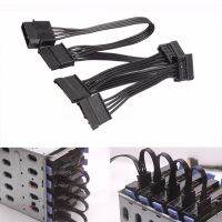 4pin IDE Molex ถึง5 SATA 15Pin ฮาร์ดไดรฟ์แหล่งจ่ายไฟ S Plitter สายเคเบิ้ลสำหรับ DIY ตัดขาถึง15-Pin พลังงาน