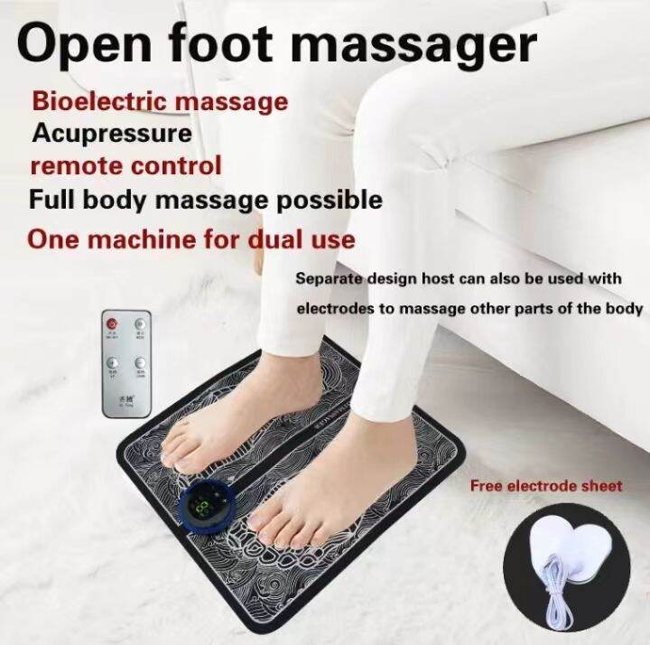 Dream Electric EMS Foot Massage Pad Feet Acupuncture Stimulator & neck