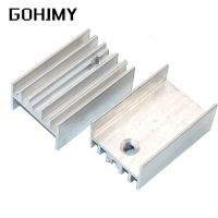 10PCS Aluminum Heatsink Radiator 15*10*16/20/22/25/30/40/50mm Transistor TO-220 pumuddsy For Transistors TO220 white