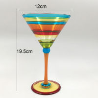 Colored drawing wine glass Crystal Champagne Flute Glass cup Red Wine Glasses Stemware For Vodka Cups Bar Ho party Drinkware