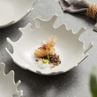 Creative coral artistic conception dish dish insfeng family restaurant senior ritual tableware fruit salad dish