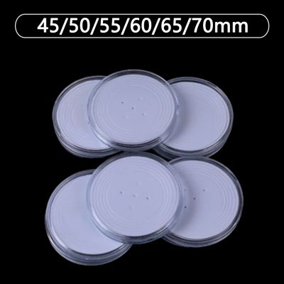 【YF】▤✔卍  10PCS Big Transparent Round Coin Holder with Adjustable Gasket 45/50/55/60/65/70mm Medal Storage