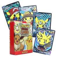 Pokemon Pikachu Cosplay Cards Anime Goku Luffy Chopper Zoro Deadpool English Vmax Collectibles Battle Game Rare Card Box Toys