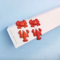 【YD】 10pcs Simulated Food Crab Resin Charms for Keychain Eearings Necklace Jewelry Findings Fashion Floating C155