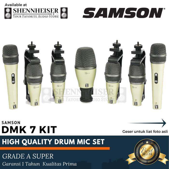 Mic Drum Samson DMK 7 Kit Microphone Drum Set Lazada Indonesia