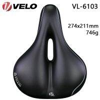 VELO Comfort ความยืดหยุ่นสูง VL-6103หนาขึ้นความทรงจำที่กันน้ำอานจักรยานการท่องเที่ยวภูเขาชินส่วนรถจักรยานเมือง MTB