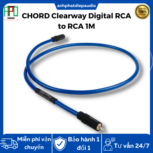 Dây tín hiệu coaxial CHORD Clearway Digital RCA to RCA 1M Lazada.vn