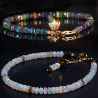 Beaded Bracelets for Women Luxury Charm Natural White Created Opal Handmade Beads Bracelet Valentines Day Gifts Pulseras Mujer