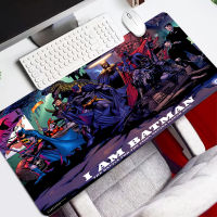 Batman Large Mouse Pad Persian Carpet Laptop Pc Gamer Keyboard Mat XXL Mousepad Edge White Tassel Rubber Table Mat for Pet Locking Edge