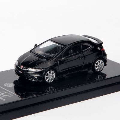 Diecast 1/64 Scale Honda Civic FN2 Alloy Car Model Collection Souvenir Display Vehicle Toy Decoration Ornaments