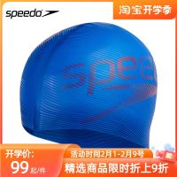 Speedo Speedo หมวกว่ายน้ำชายและกันน้ำสำหรับผู้หญิงแฟชั่นพิมพ์ลายซิลิโคนแฟชั่นหมวกว่ายน้ำผมยาวยืดหยุ่นสูง